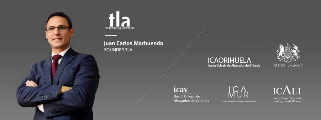 Juan Carlo sMarhuenda founder of tLA , and logos from College of lawyers in Spain,