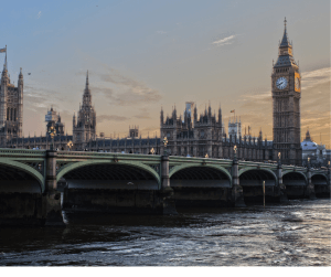Thamesis bridge and Big Ben in London