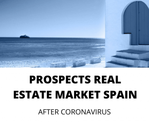 Strandhaus und Meer und Aussichten für den Immobilienmarkt in Spanien nach der Coronavirus-Krise: 2020-2021