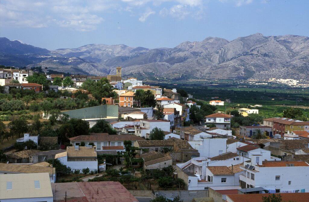 small village in Valencia area Spain