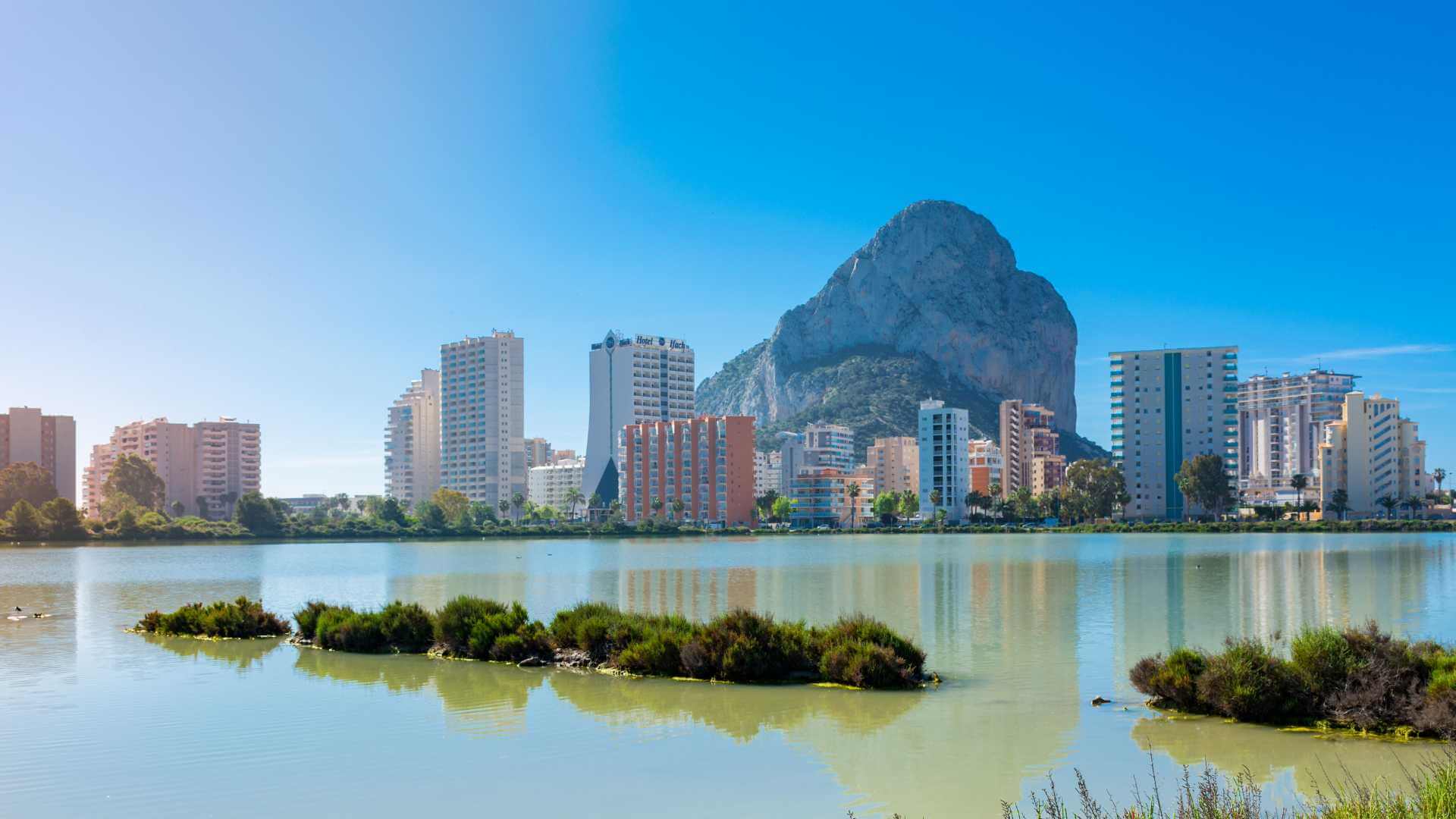 Salt lakes from Calpe