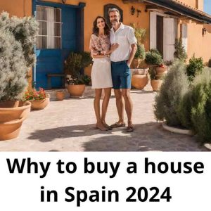 Spanisches Haus mit Käufern