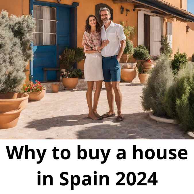Casa española con compradores.