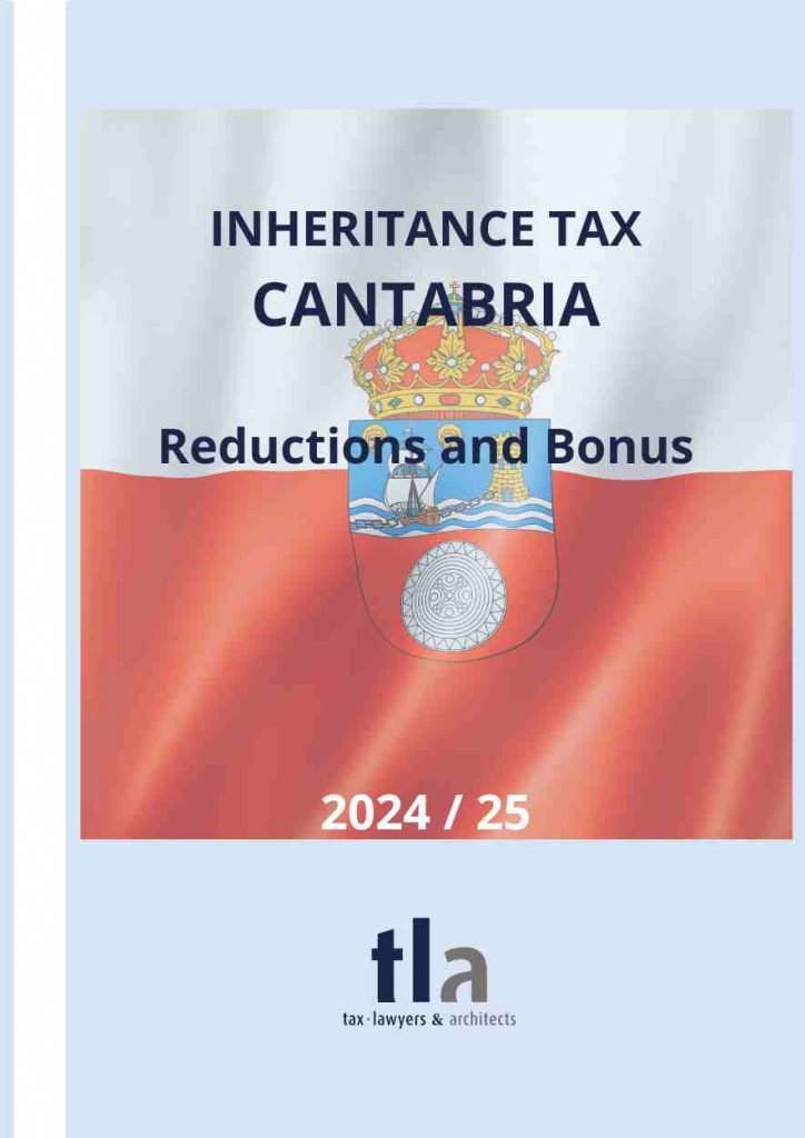 Reductions inheritance tax Cantabria 2024/25