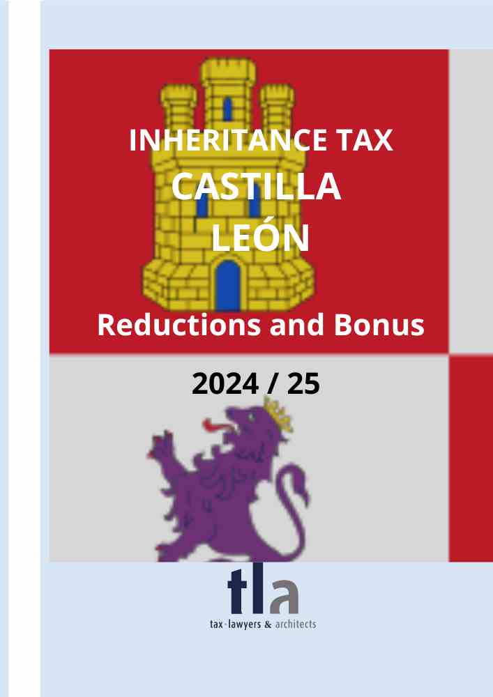 Reductions inheritance tax Castilla León 2024/25