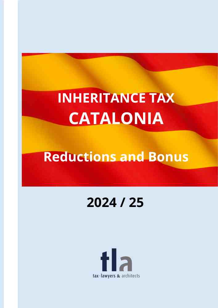 Reductions inheritance tax Catalonia 2024/25