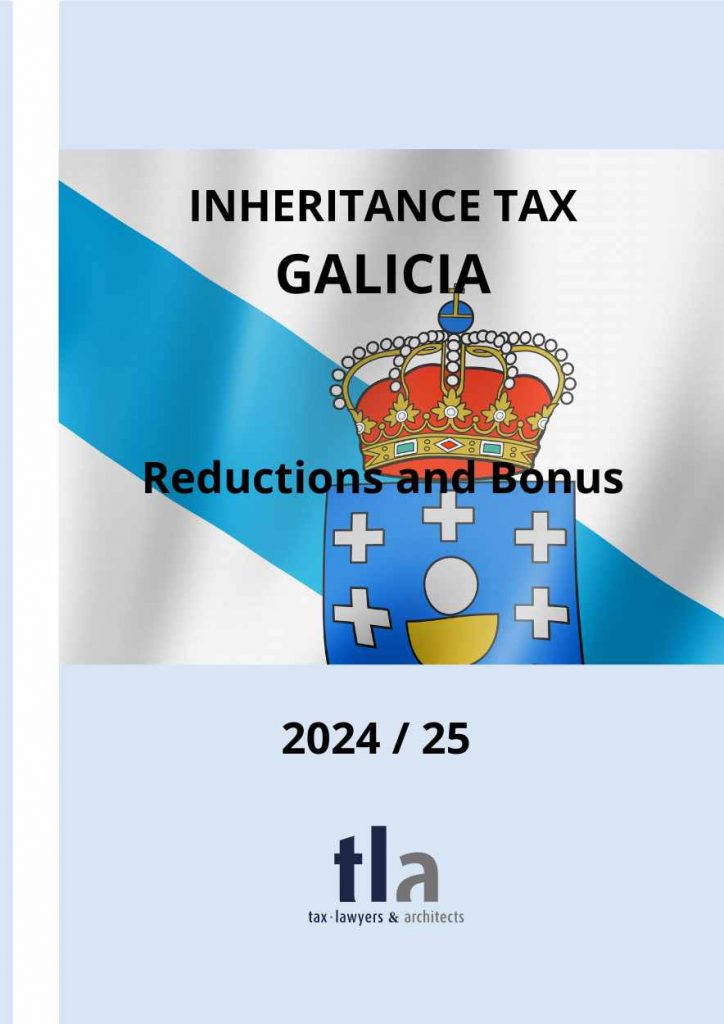 Reductions inheritance tax Galicia 2024/25