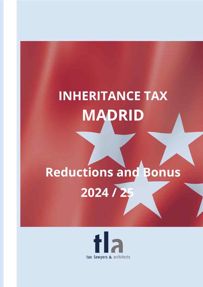 Reductions inheritance tax Madrid 2024/25