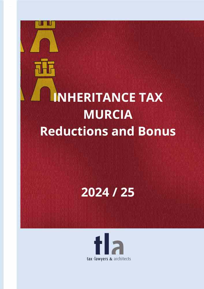 Reductions inheritance tax Murcia 2024/25